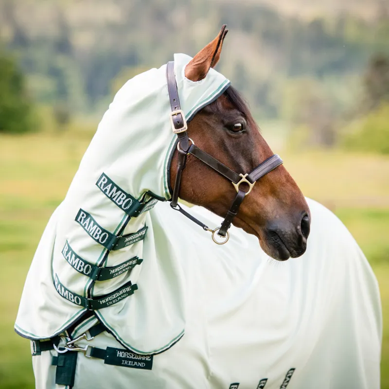 Horseware Rambo Hoody Green/Sage Beige and Green-1